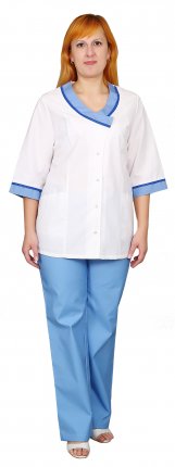 Костюм женский для повара, мод.176-15 (куртка+брюки)